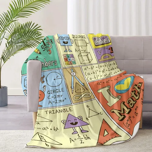 Miniatura 9 de Manta suave y divertida de ciencia y arte del cerebro colorida, manta mullida para niños, niñas y mascotas (40 x 30 pulgadas)