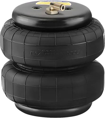 Miniatura 10 de maXpeedingrods 2PCS Universal Air Suspension Spring Double Bellow Standard 2500 lbs 1/2 "npt Single Port Reemplazo Air Helper Bolsas para Camiones
