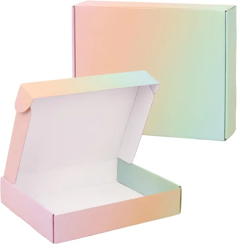 Miniatura 13 de Paquete de 30 cajas de envío pequeñas de 6 x 4 x 1.6 pulgadas, cajas de cartón corrugado rosa para embalaje, envío y correo para pequeñas empresas
