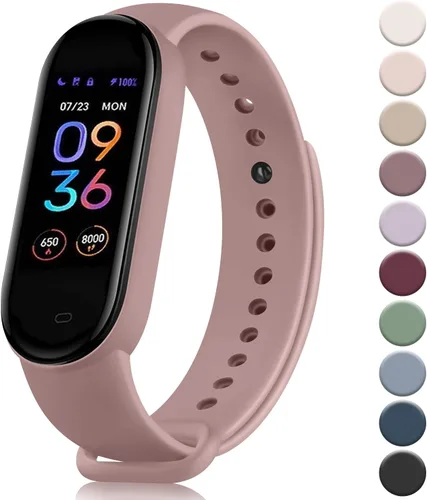 Miniatura 10 de Meliya Bandas para Amazfit Band 5 Correa de repuesto para mujeres y hombres, correa deportiva de silicona suave compatible con Amazfit Band 5