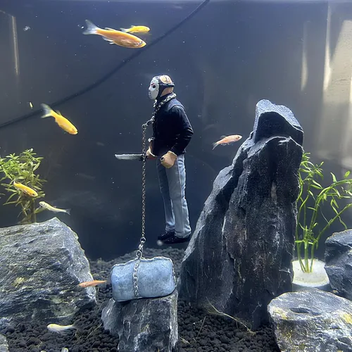 Miniatura 8 de Decoración flotante para pecera, adorno flotante hecho a mano para pecera, diseño único, carácter vivo, perfecto para paisaje de acuario