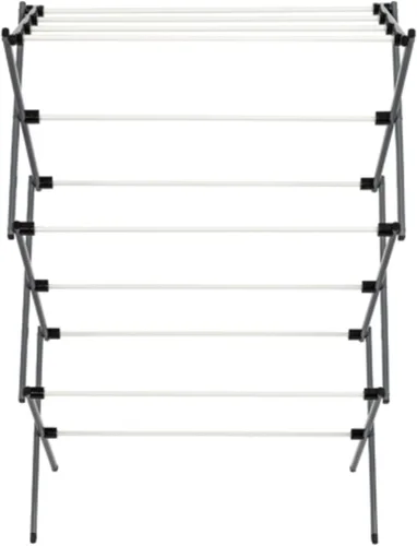 Miniatura 6 de Honey-Can-Do Estante de secado de ropa plegable de metal, 50 libras, 29 x 14.2 x 42.1 pulgadas, blanco y gris