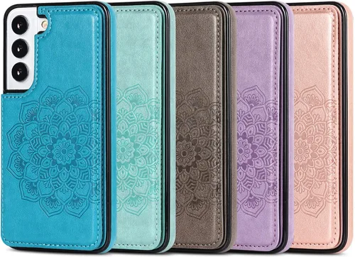 Miniatura 9 de Asuwish Funda compatible con Samsung Galaxy S22 Plus 5G y protector de pantalla de vidrio templado, soporte para tarjeta celular, ranuras