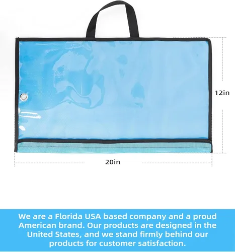Miniatura 7 de BLUEWING Bolsa de barra esparcidora de pesca prémium de 18 pulgadas, adecuada para agua salada y agua dulce, tamaño 20 x 12 pulgadas