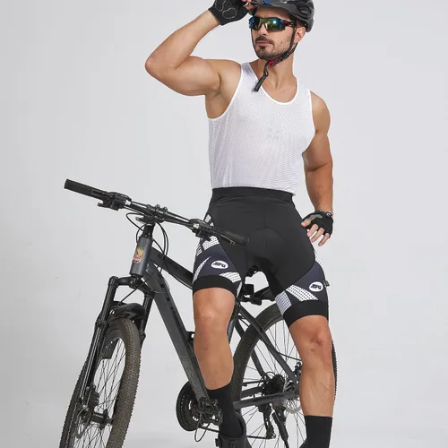 Miniatura 117 de sponeed Pantalones cortos de ciclismo para hombre, pantalones acolchados para ciclismo, ropa de ciclismo