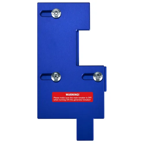 Kit de enclavamiento para generadores GE General Electric Paneles con un solo tiro vertical principal, espacio de instalación de 2 1/2 pulgadas, azul