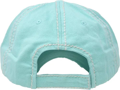 Miniatura 2 de Gorra de béisbol Funky Junque para mujer, estilo vintage, con parche bordado, con aspecto envejecido, sin estructura