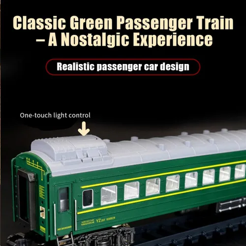 Miniatura 3 de Tren de Navidad eléctrico RC modelo con carro y pista larga, (modelo 62904B/versión de control remoto)