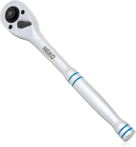 Miniatura 8 de NEIKO 03115A Llave de trinquete de 1/4 pulgada, trinquete reversible de 100 dientes, 3.6 grados, trinquete de liberación rápida de 1/4 de pulgada