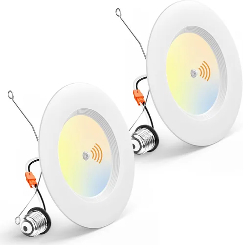 Miniatura 7 de Amico 1 paquete de luz empotrable con sensor de movimiento de 5/6 pulgadas, 12.5 W = 100 W, 950 LM, 2700 K/3000 K/4000 K/5000 K/6000 K