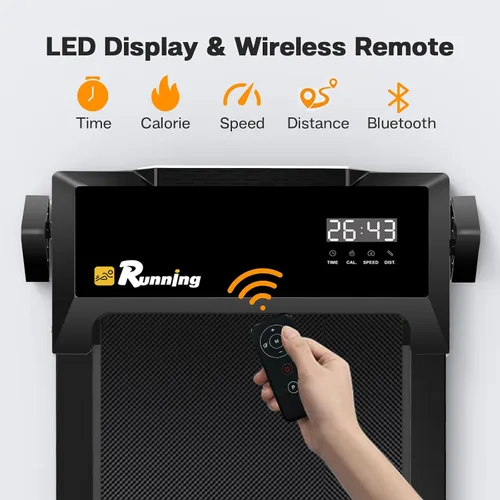 Miniatura 4 de Caminadora para debajo del escritorio, almohadilla para caminar para el hogar y la oficina, caminadora portátil de 2.5 HP, máquina de correr