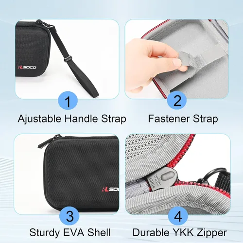 Miniatura 4 de RLSOCO Funda de transporte para cámara instantánea Fujifilm Instax Mini EVO, soporta Instax Mini Evo, hojas de película instantánea, cable de carga