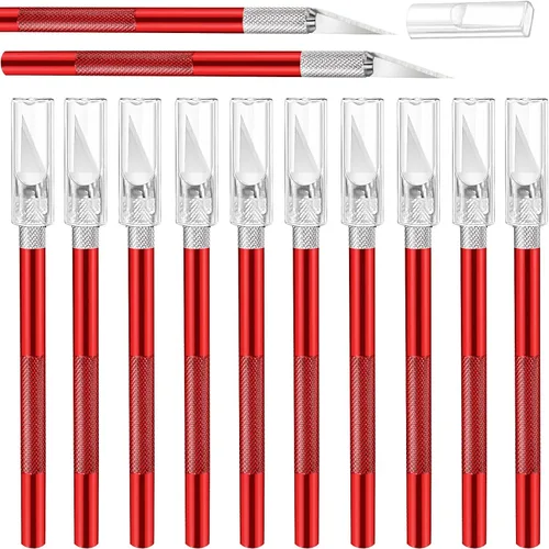 Miniatura 9 de Juego de 15 cuchillos Exacto, cuchillos para pasatiempos, suministros de regreso a clases, kit de cuchillos para manualidades, manualidades, álbumes