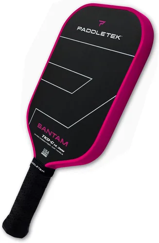Miniatura 6 de Paddletek Bantam TKO-C - Paletas de pickleball de 0.563 in con núcleo de panal de polímero - Fibra de carbono unidireccional - Peso torsional