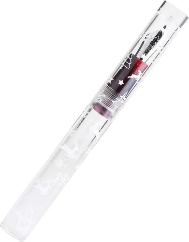 Miniatura 5 de Copo de nieve versión de Navidad C1 Eye Dropper Relleno Pluma Estilográfica Totalmente Transparente Gran Capacidad Almacenamiento de Tinta con Caja