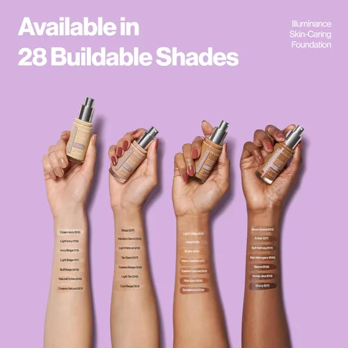 Miniatura 4 de Revlon Illuminance - Base líquida para el cuidado de la piel, ácido hialurónico, fórmula hidratante y nutritiva con cobertura media, bronceado claro