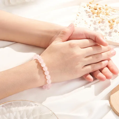 Miniatura 4 de Seyaa Pulsera de yoga para aliviar el estrés y la ansiedad, piedra de cristal natural, regalos curativos para mujeres, hombres y adolescentes