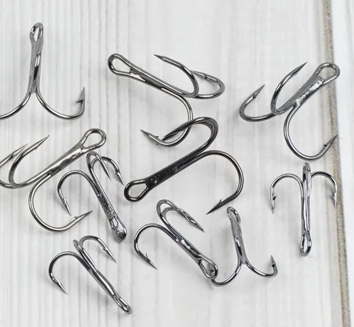Miniatura 7 de Kit de anzuelos agudos de pesca para agua salada y agua dulce, ganchos agudos de púas de acero de alto carbono, fuertes y afilados, curvados