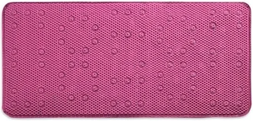 Popular Bath Tejido de gofre, 17"x 36", Frambuesa