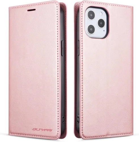 Miniatura 15 de QLTYPRI Funda para iPhone Air, Funda de piel sintética premium TPU parachoques con tarjetero Kickstand adsorción magnética oculta a prueba de golpes