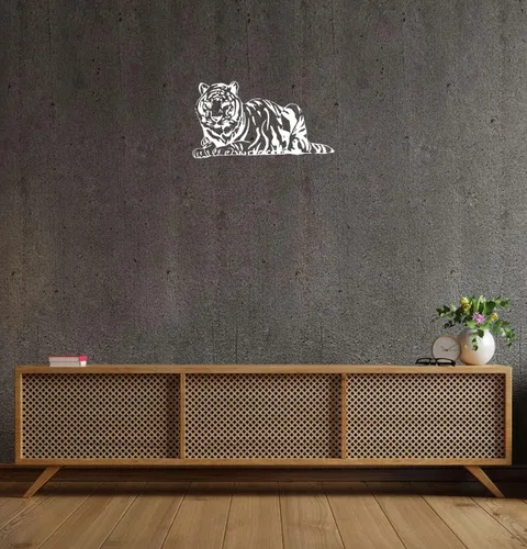 Miniatura 7 de Tiger Wall Decals Vinyl Decal Wild Cat Animal Home Art Decor Removable Stylish Sticker Mural Unique Design for Any Room tk7