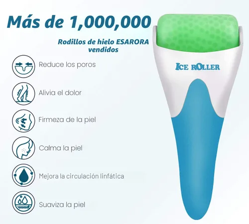Miniatura 2 de ESARORA Rodillo de hielo para cara y ojos, hinchazón, migraña, alivio del dolor y lesiones menores, productos para el cuidado de la piel
