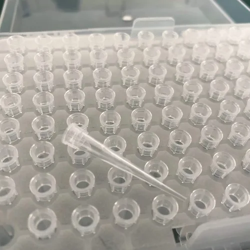 Miniatura 3 de Puntas de pipeta de 10 ul – Puntas universales de pipeta – en rack, sin ARNasa/DNasa y seguras para pirógenos, transparentes, 96 puntas/paquete