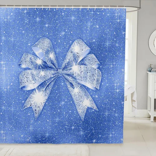 Miniatura 42 de Cortina de baño de flores de margarita para niños y niñas, cortina de ducha floral para decoración de baño, 72 x 72 pulgadas, retro, floral