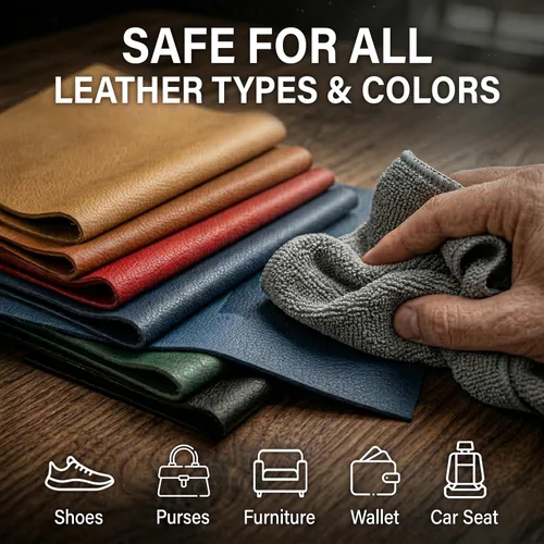 Miniatura 6 de Leather Hero Top Coat - Sellador de cuero y acabado protector para tinte, pintura, asientos de automóvil, zapatos y más - Restaurador