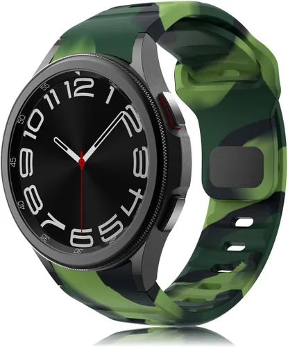 Miniatura 16 de Correa resistente sin huecos para Samsung Galaxy Watch Band 8 1.732 in 1.575 in/Galaxy Watch 8 Classic Band 1.811 in, correa deportiva de silicona