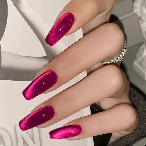 Miniatura 22 de MISUD Uñas postizas a presión – Uñas postizas largas con punta francesa negra, diseño de diamantes de imitación verde acrílico, 24 piezas 01702verde