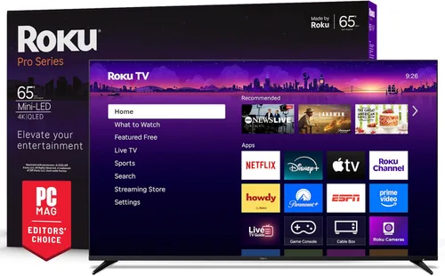 Miniatura 19 de Roku Smart TV 2025 – Serie Pro de 55 pulgadas, TV Mini-LED – RokuTV con Control Remoto por Voz Retroiluminado Pro – Televisión 4K QLED de Pantalla