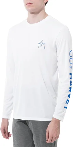 Miniatura 5 de Guy Harvey Camisa de protección solar de rendimiento de manga larga para hombre UPF 50+