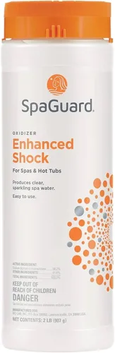 SpaGuard Amortiguador mejorado (2 lb) | Multipurpose Shock for Spas & Hot Tubs, Produces Clear & Sparkling Spa Water, Easy to Use, Removes