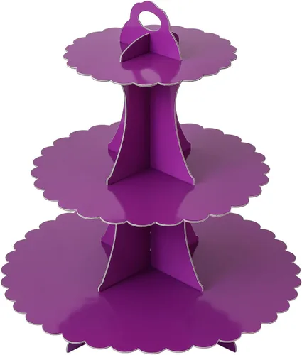Miniatura 26 de Soleebee Soporte para Cupcakes de 3 Niveles, Torre de Cupcakes de Cartón, Torre de Soporte para Pasteles de Postre para Decoración de Cumpleaños