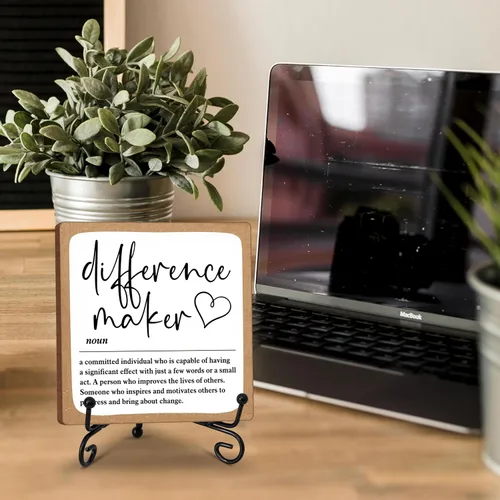 Miniatura 4 de Diference Maker - Regalo de agradecimiento para mujeres, profesores, mentores, entrenadores, jefes, gerentes, regalos de jubilación, decoración