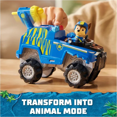 Miniatura 2 de Paw Patrol Jungle Pups, vehículo Chase Tiger, camión de juguete con figura de acción coleccionable, juguetes para niños y niñas a partir de 3 años