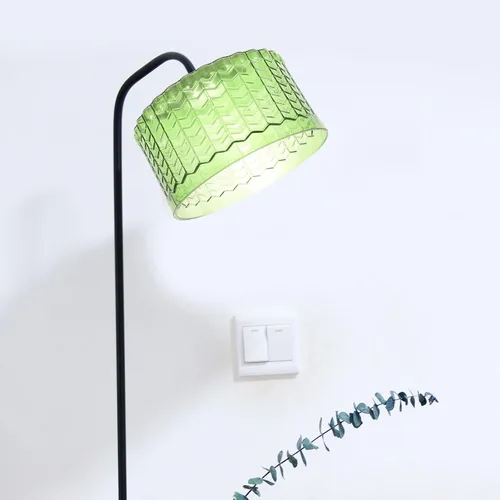 Miniatura 4 de Beaupretty Pantalla de luz colgante de vidrio de 5.90 x 5.90 x 3.54 pulgadas, reemplazo de pantalla de lámpara colgante con patrón de rayas
