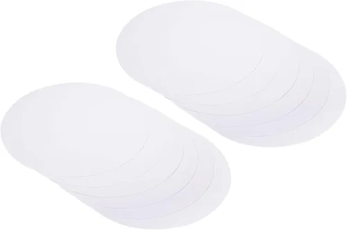 Miniatura 18 de PATIKIL Papel de cartón redondo de 7.9 pulgadas, 40 unidades de círculos de disco en blanco para decoración de fiestas, manualidades, manualidades