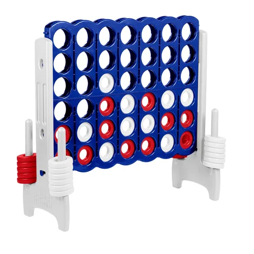 Miniatura 14 de ECR4Kids - Juego de mesa Jumbo de 4 en fila para niños, adultos y familias, para uso en interiores y exteriores, de 4 pies de alto
