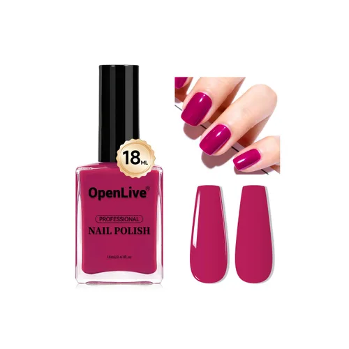 Miniatura 11 de OpenLive 18ml Esmalte de uñas desnudo de gran volumen, secado rápido, rosa claro, esmalte de uñas de secado rápido y larga duración, arte de uñas