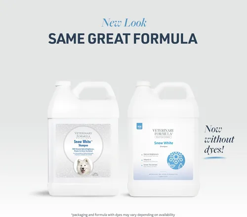 Miniatura 2 de Veterinary Formula Smart Coat Complex - Champú blanco nieve para perros y gatos, 128 onzas líquidas / 1 galón – Elimina suavemente las manchas