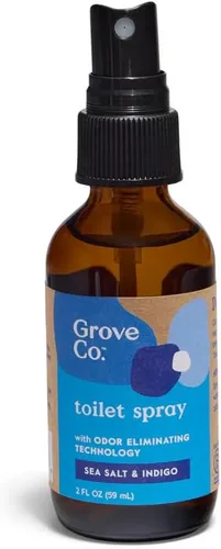 Miniatura 12 de Grove Co. Clear the Air - Aerosol para inodoro, ambientador de baño (2 onzas líquidas), eliminador de olores para olores fuertes, aroma 100% natural