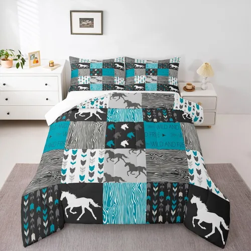 Miniatura 33 de Juego de edredón de cielo estrellado, tamaño King, juego de ropa de cama con estrellas y galaxias para niños y niñas, edredón de plumón del espacio