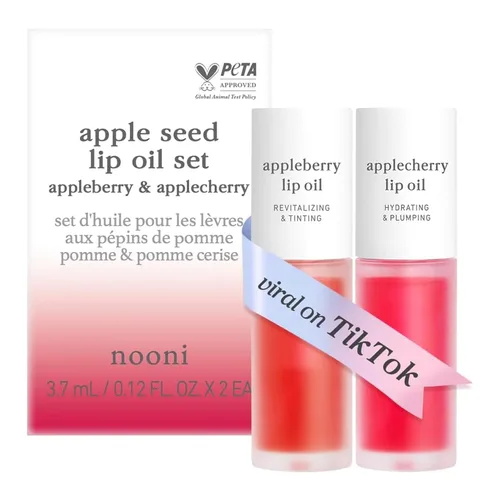 Miniatura 34 de NOONI - Aceite coreano para labios, de larga duración, hidratante, revitalizante para labios secos, impermeable, relleno de calcetines para niñas
