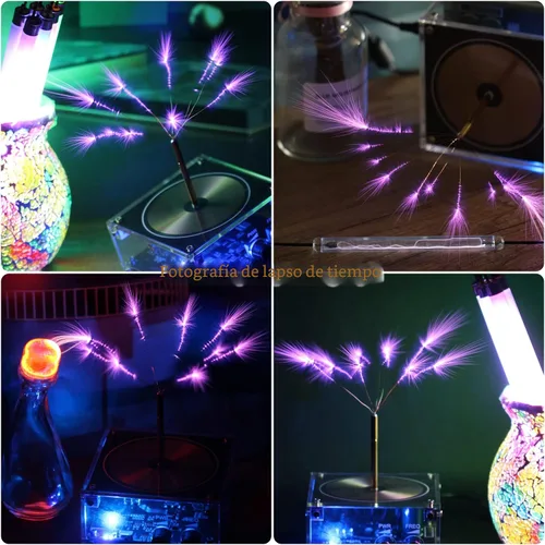 Miniatura 7 de Joytech Bluetooth Music Tesla Coil Arco Plasma Bocina de transmisión inalámbrica Modelo de juguete de escritorio experimento SSTC SS02