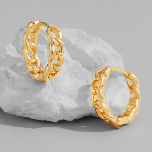 Miniatura 7 de Dremmy Studios arracadas de oro de 18 quilates, dublé de oro, exquisitas, con borlas, abiertas, colgantes, con cruces, gotas, formas geométricas