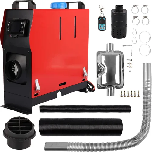 Calentador de aire diesel de 12 V 8000 W, calentador de estacionamiento todo en uno, calentador diesel, con control remoto/monitor LCD para