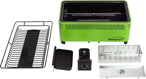 Miniatura 7 de Brentwood BBF-31G Barbacoa portátil sin humo, antiadherente, verde