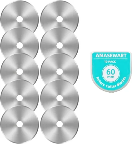 Miniatura 8 de Cuchillas de cortador giratorio de 45 mm para Fiskars Olfa, cuchillas giratorias de repuesto para tela, acolchado, costura y manualidades